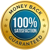 Money-back satisfaction roundel