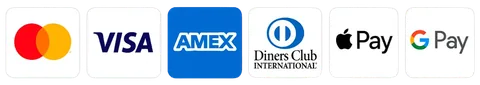 Visa, Mastercard, American Express, Discover and PayPal accepted at the checkout